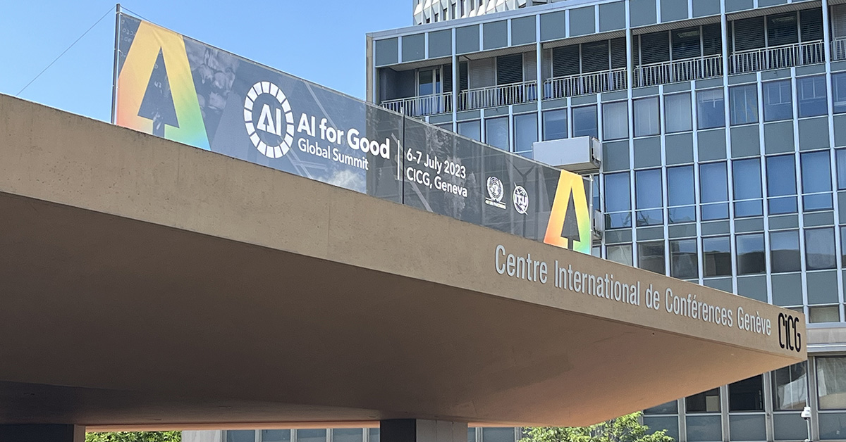 Le CICG a accueilli le sommet international AI for Good.