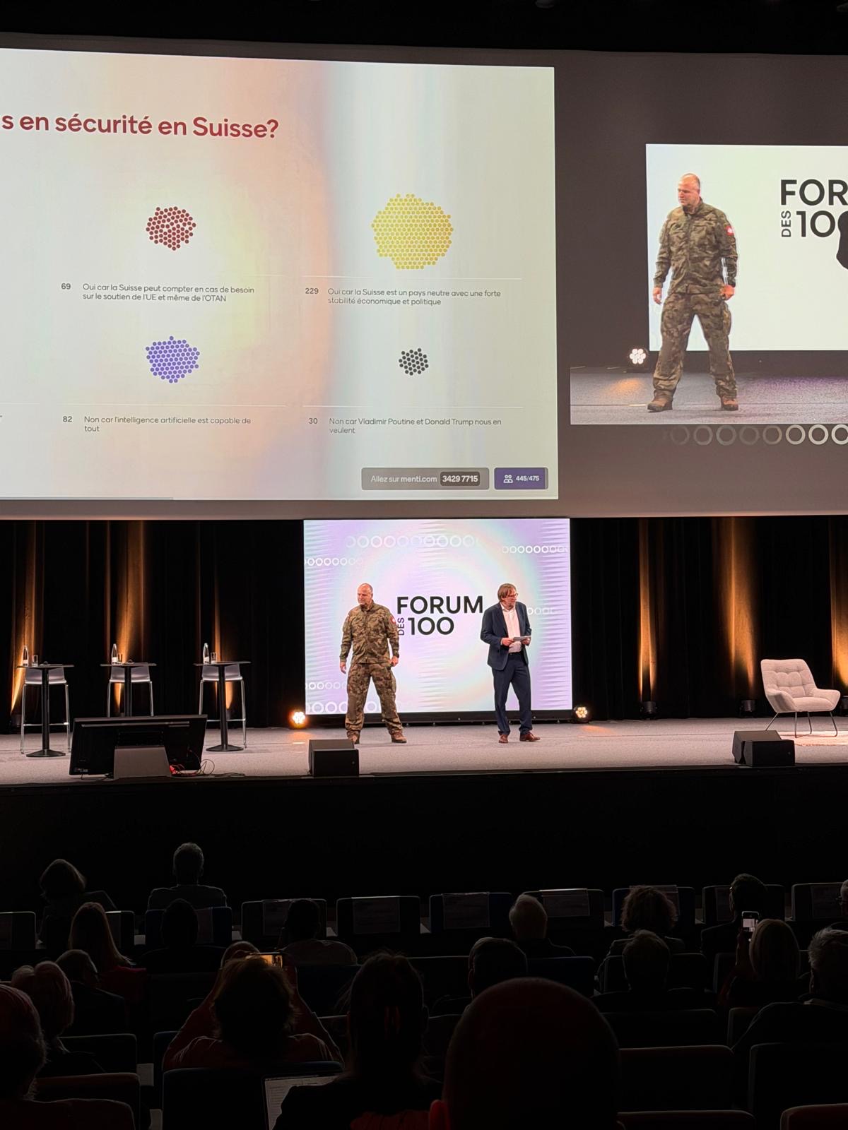 Le chef de l'armée suisse, Benedikt Roos, était un des invités attendus lors du Forum des 100, organisé par Le Temps. 