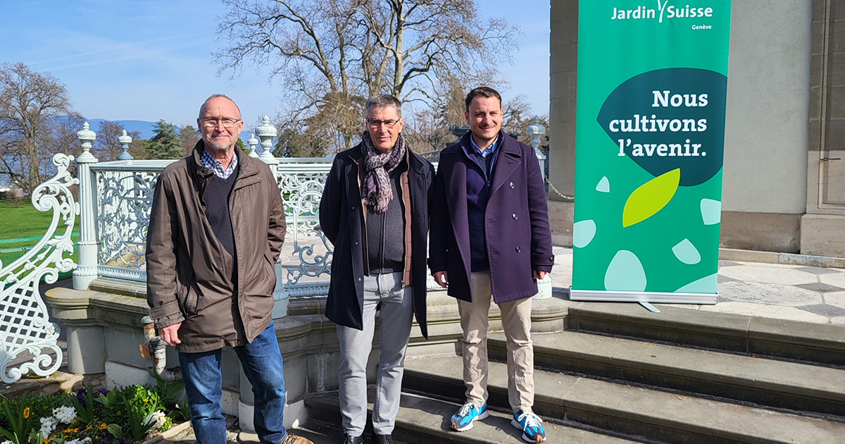 Les organisateurs de la Fête du paysage. De gauche à droite: Vincent Compagnon, Patrice Curtil et Emile Galland.