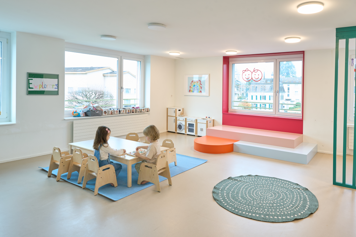 Espace de jeux de la crèche Allegra Erlenbach.