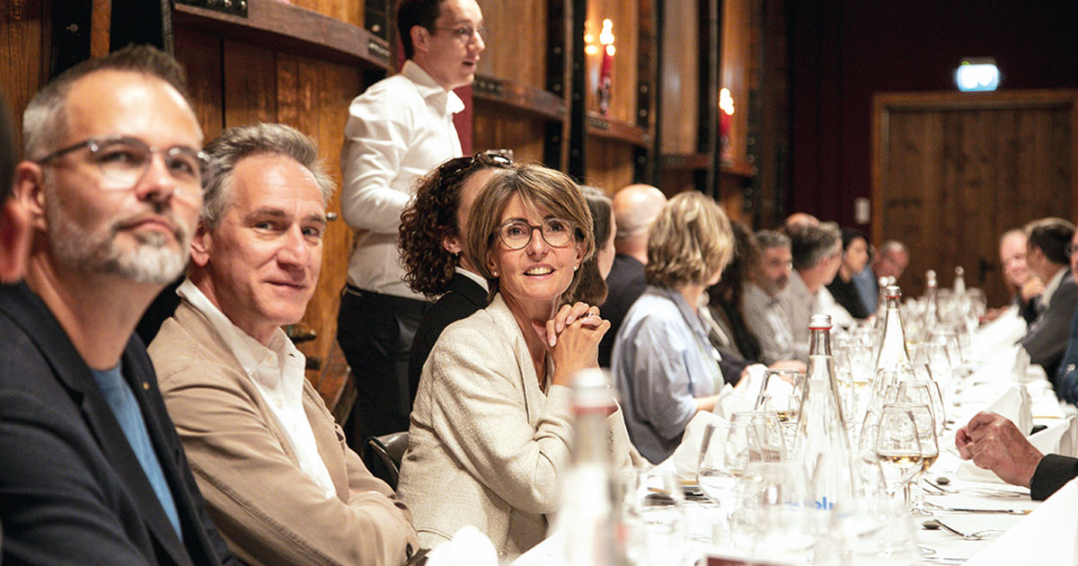 Au premier plan: Flavien Claivaz, Ivan Slatkine et Nadine Gobet.