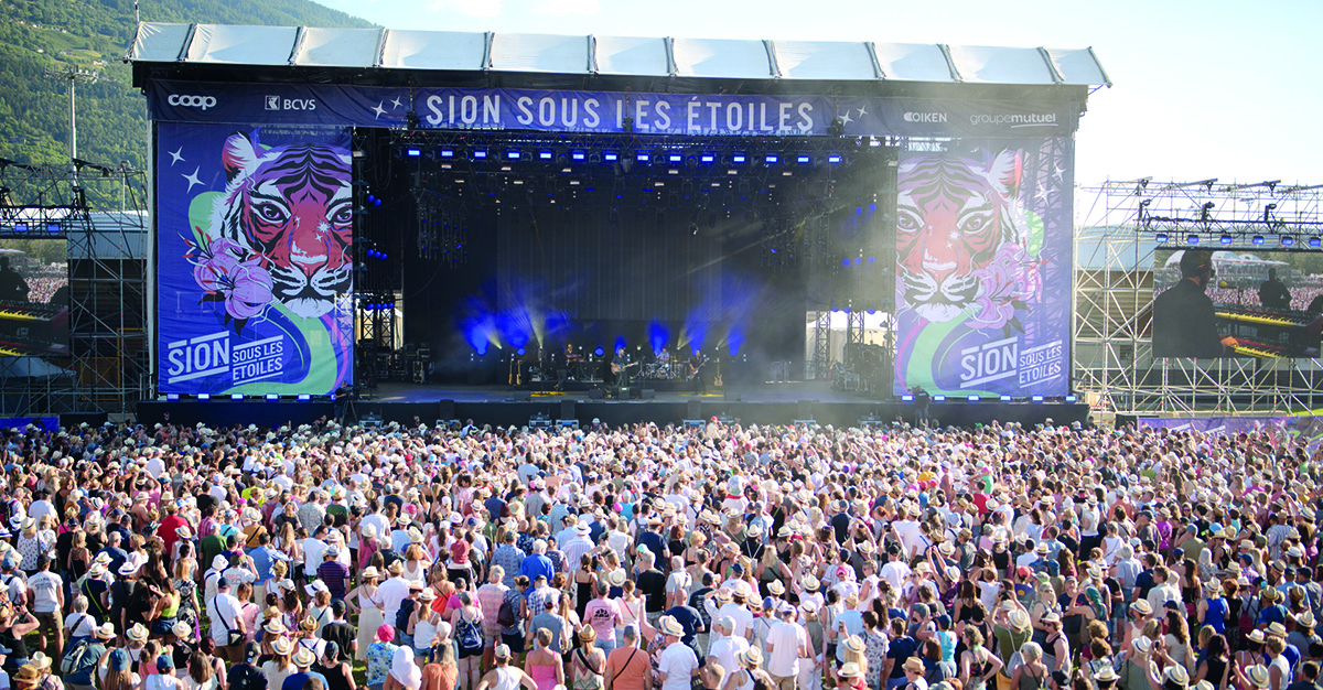 Sion sous les étoiles.